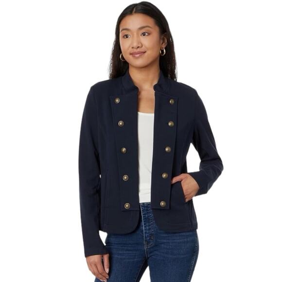 Tommy Hilfiger Women's Military Band Jacket Navy Size Medium - Picture 1 of 14